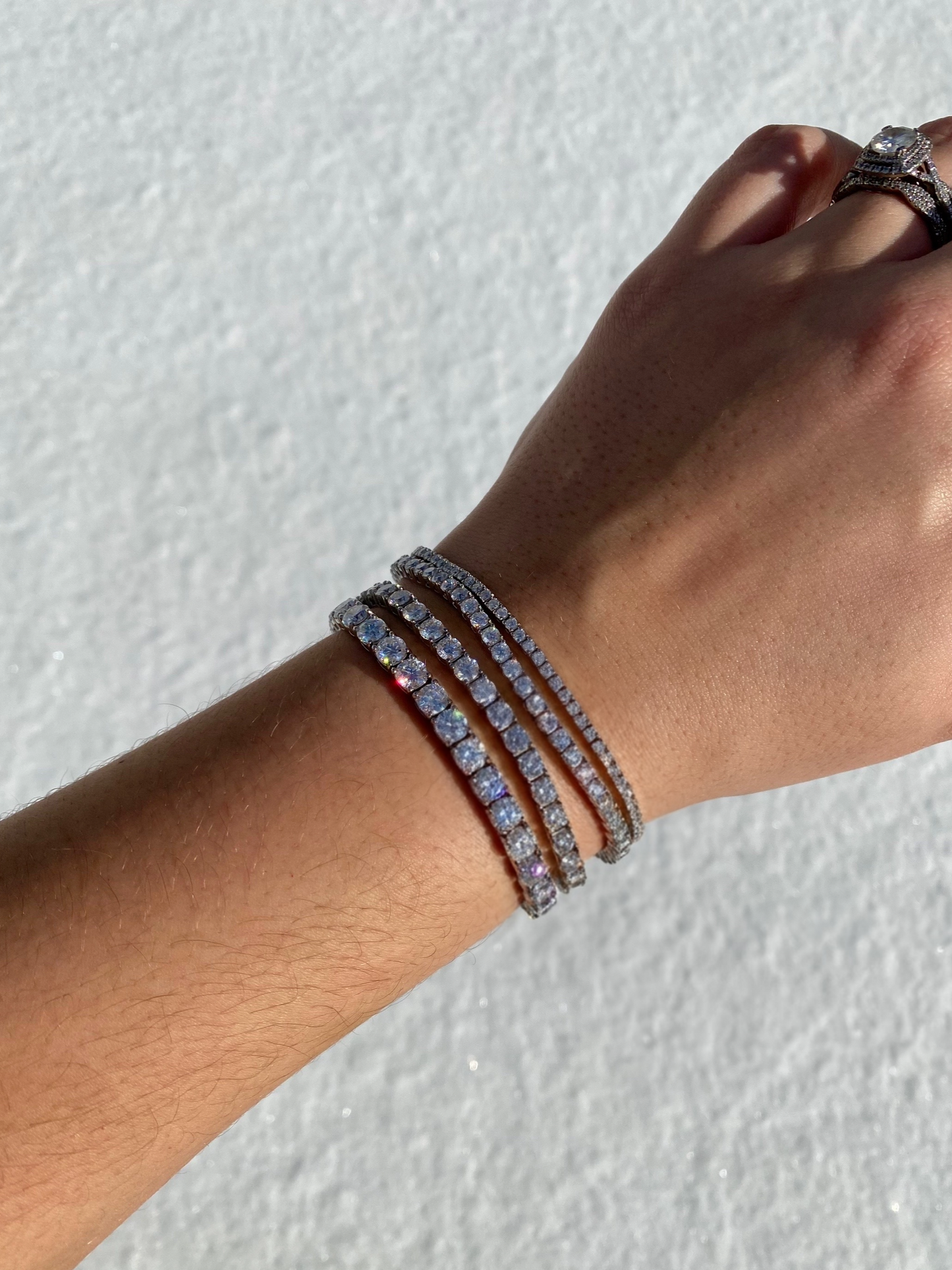 Pulsera tennis de moissanita