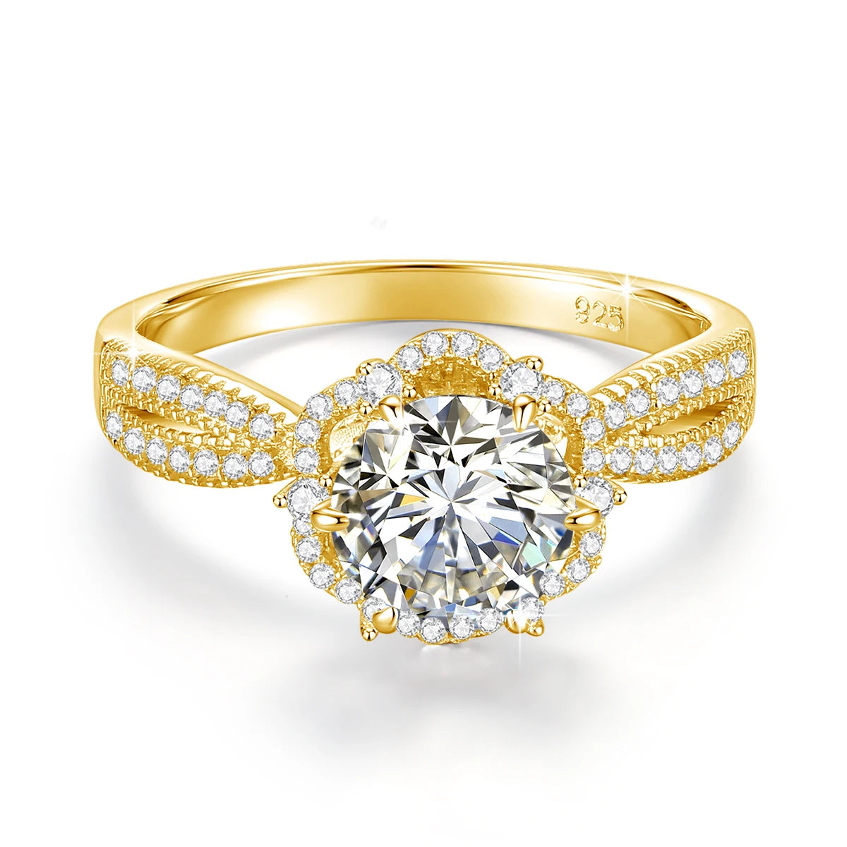 Anillo de moissanita