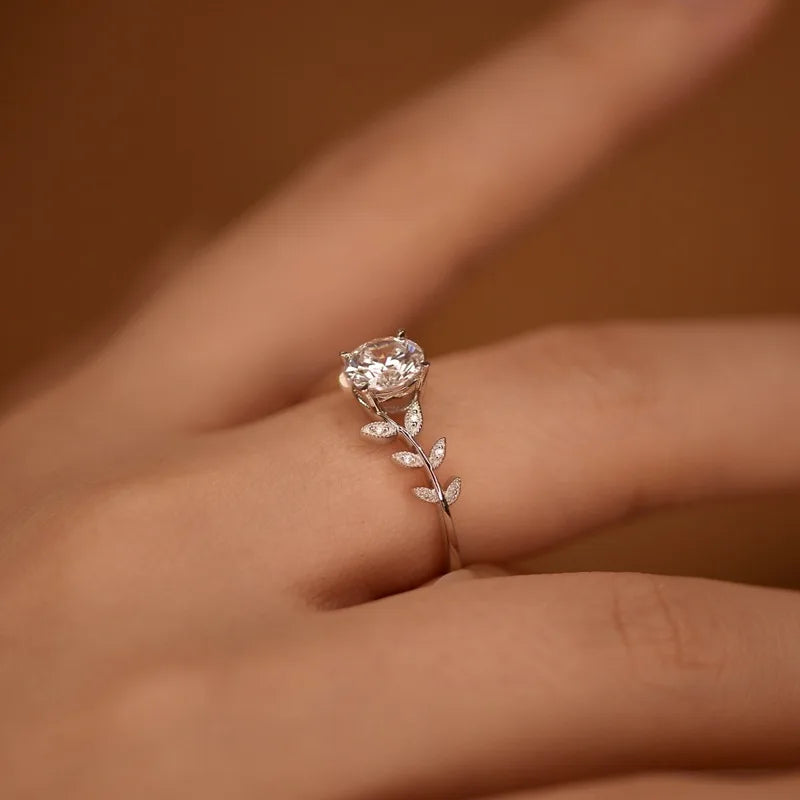 Anillo de compromiso moissanita 1CT