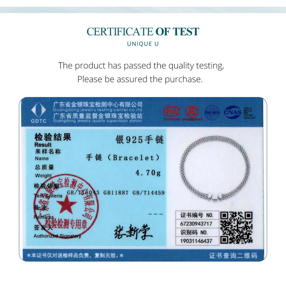 Pulsera de plata Unisex