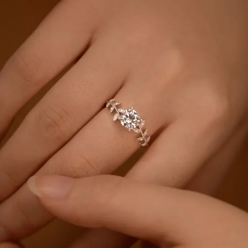 Anillo de compromiso moissanita 1CT