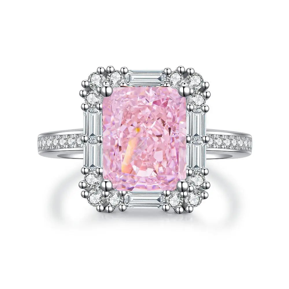 Anillo de compromiso de Platino con moissanita personalizable