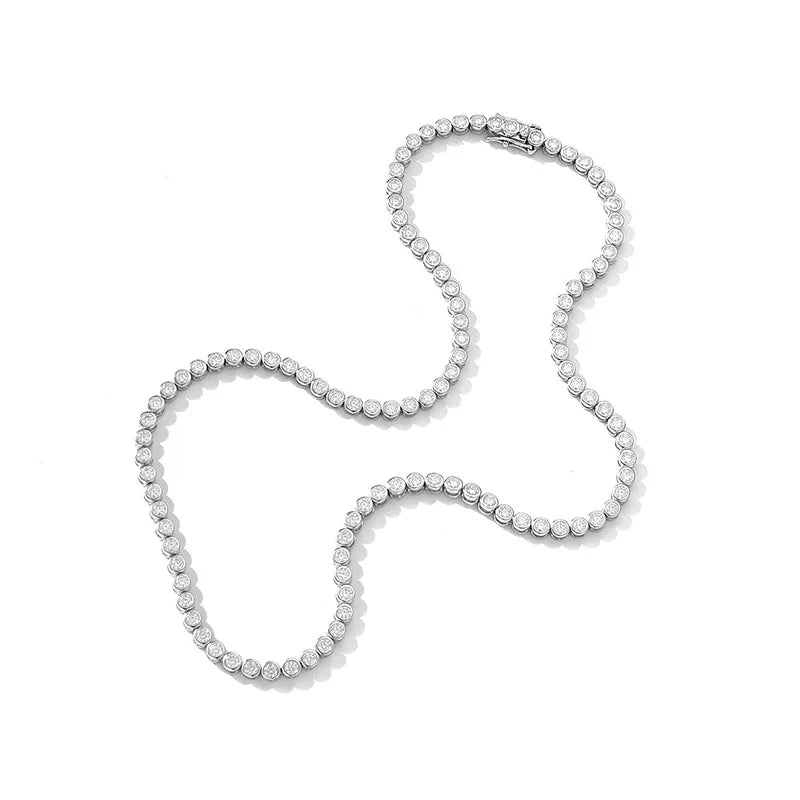 Collar burbuja de moissanita de 2/3 mm