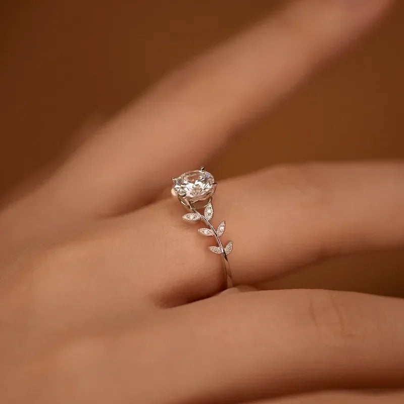 Anillo de compromiso moissanita 1CT