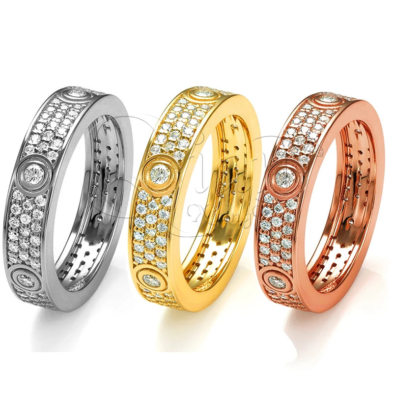 Anillo love de moissanita