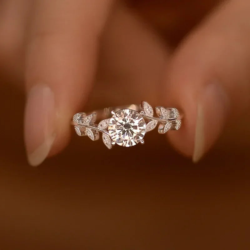 Anillo de compromiso moissanita 1CT