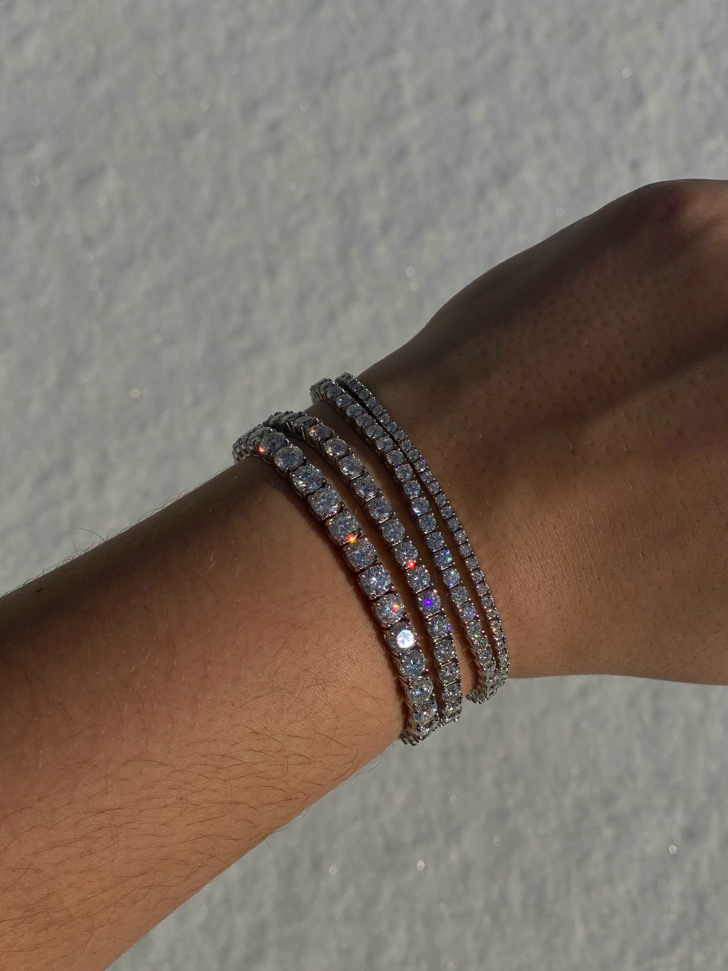 Pulsera tennis de moissanita