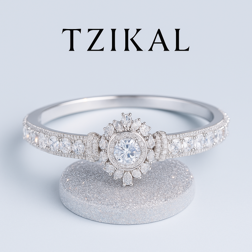 Pulsera para mujer de moissanita y circonita