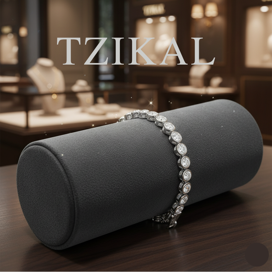 Pulsera burbuja de moissanita 3/4mm