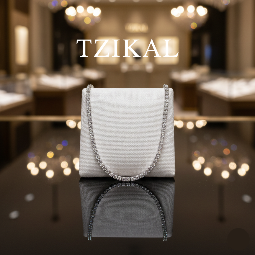 Collar de tenis de moissanita