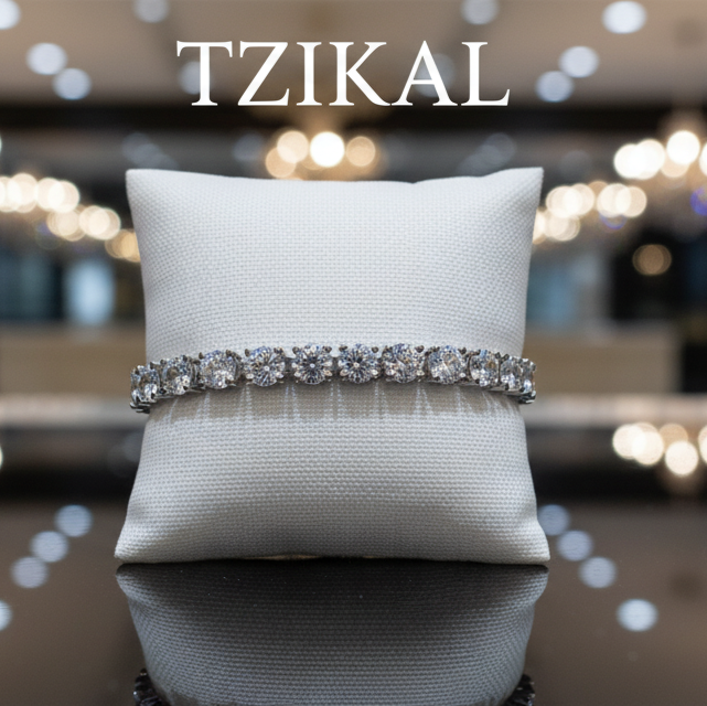 Pulsera de tenis de moissanita