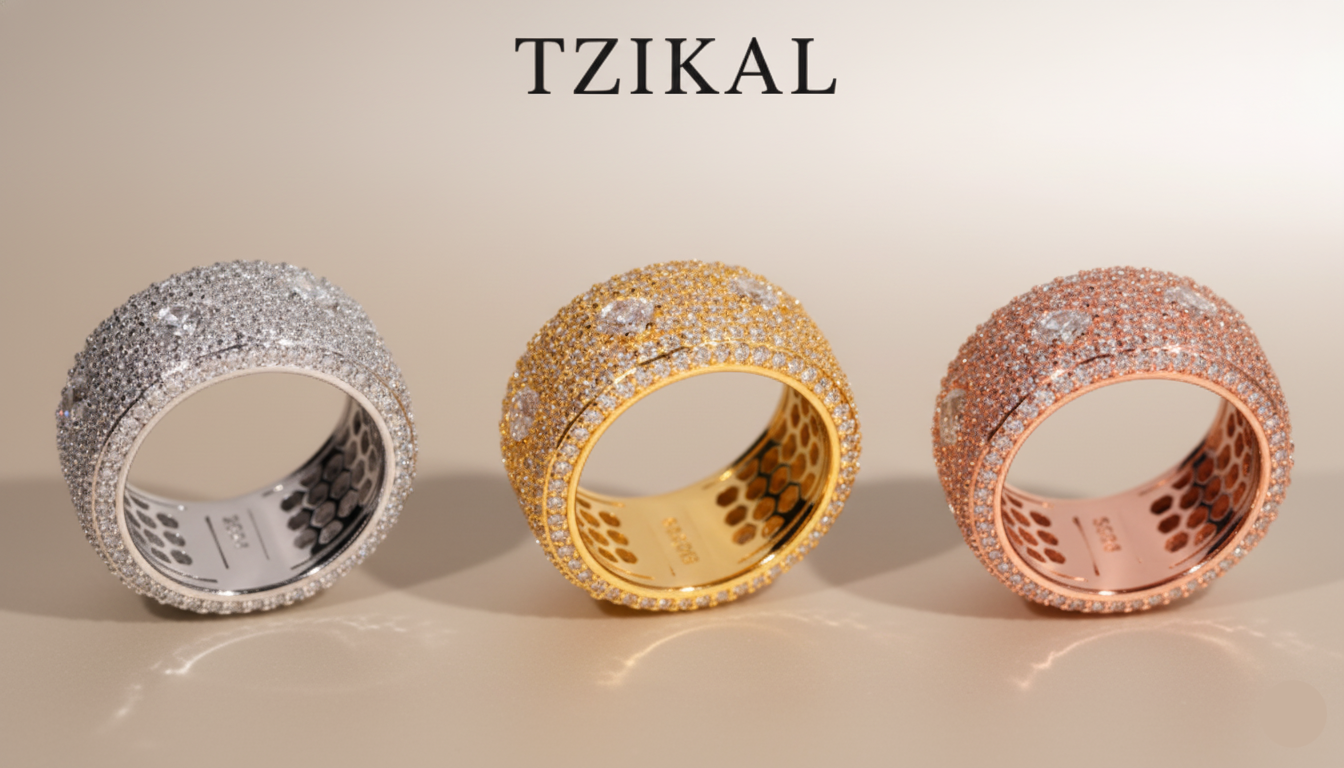 Anillos de moissanita redondos