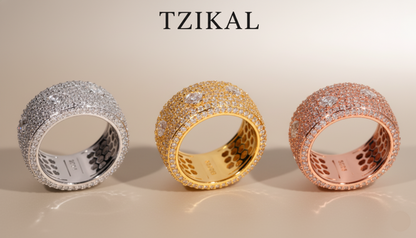 Anillos de moissanita redondos