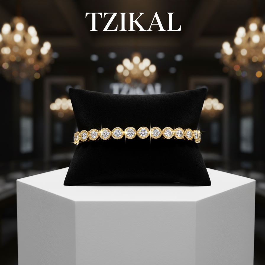 Pulsera tenis de moissanita de 1,8mm