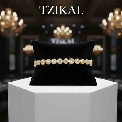 Pulsera tenis de moissanita de 1,8mm