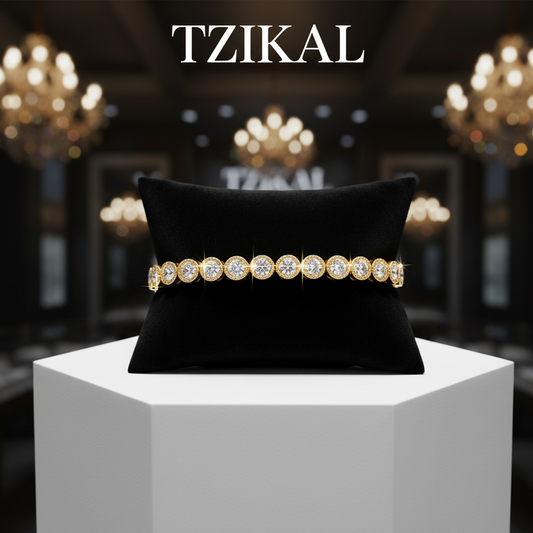 Pulsera tenis de moissanita de 1,8mm