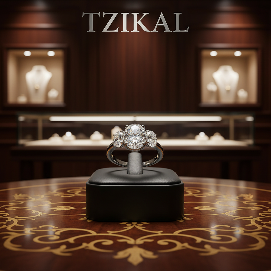 Anillo de compromiso de moissanita de corte ovalado de 3/6 quilates