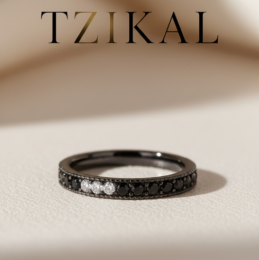 Anillo de espinala negra natural