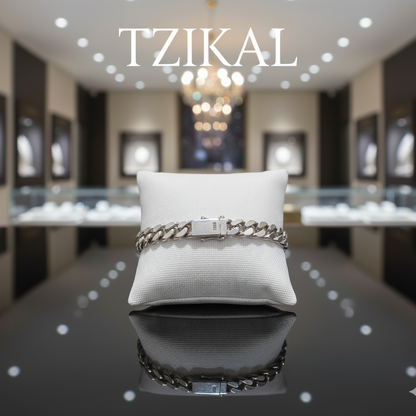 Cadena cubana de plata 925