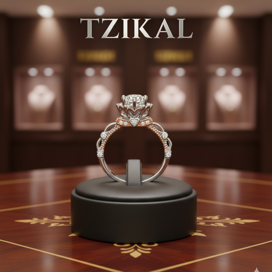 Anillo de promesa, Corte Brillante 1ct