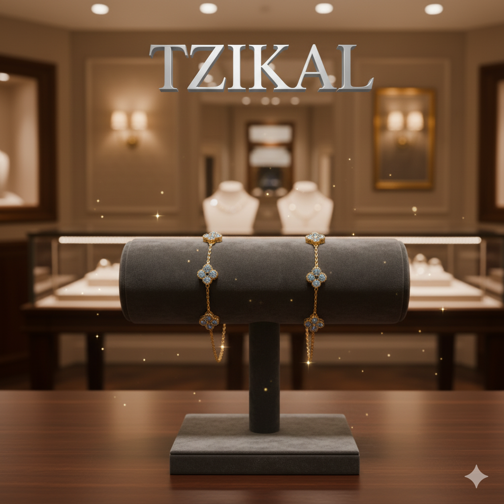 Pulsera de moissanita trébol de 3mm