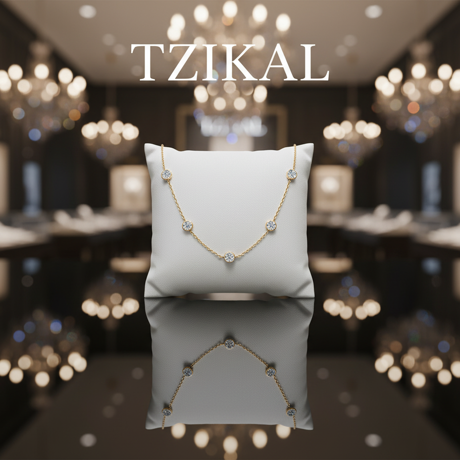 Collar burbuja de moissanita de 5mm