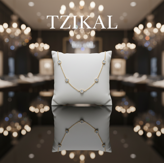 Collar burbuja de moissanita de 5mm