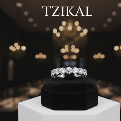 2/3mm anillos de moissanita, Unisex, plata 925, chapado el oro 18k