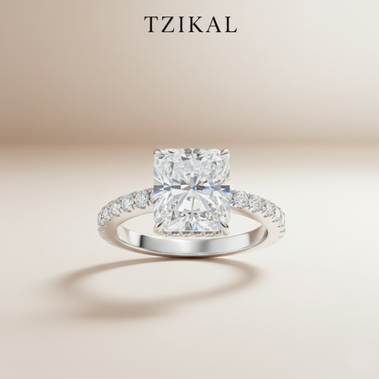 Anillos de compromiso corte Esmeralda/Radiante 4CT