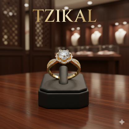 Anillo de moissanita 