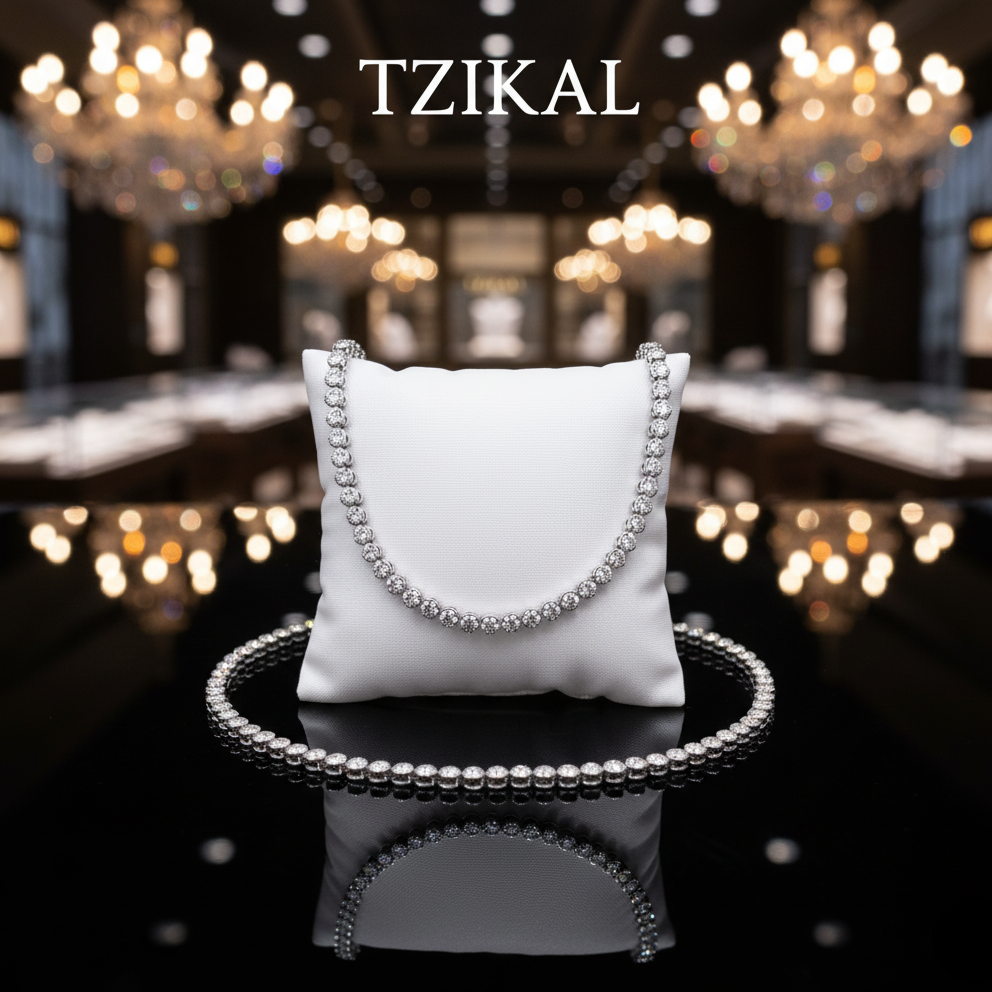 Collar burbuja de moissanita de 2/3 mm