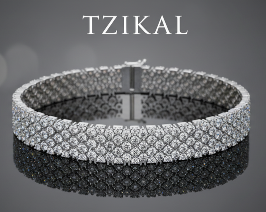 Pulsera de diamantes cultivados en laboratorio 23,5ctw CVD HPHT, Color DEF 