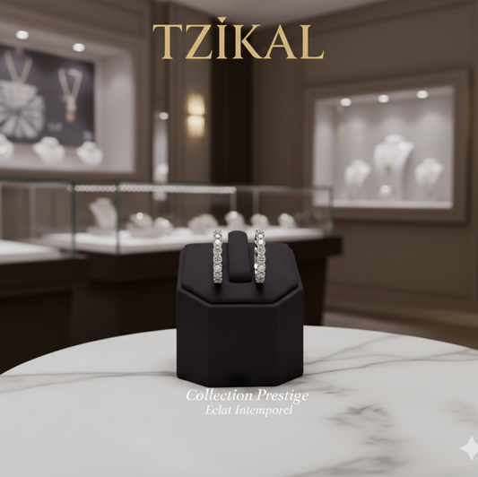 Pendientes de aro de moissanita, de 2.6 quilates