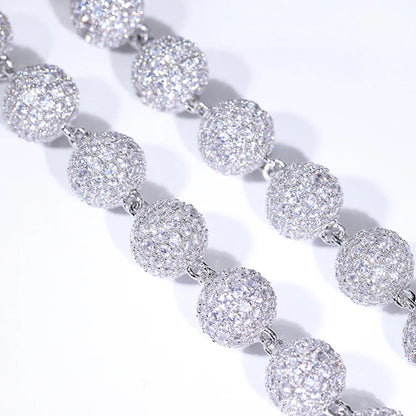 Collar de plata maciza 925 de 4 mm, 8 mm y 10 mm de ancho con moissanita