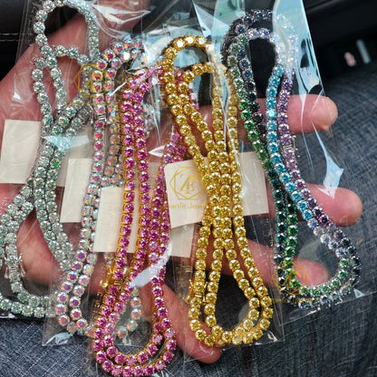 Pulsera tennis de moissanita personalizada