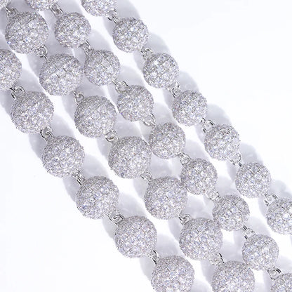 Collar de plata maciza 925 de 4 mm, 8 mm y 10 mm de ancho con moissanita