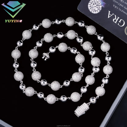 Collar de plata maciza 925 de 4 mm, 8 mm y 10 mm de ancho con moissanita