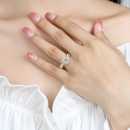 Anillo de moissanita