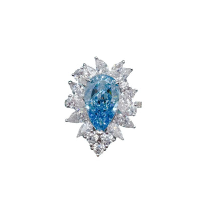 Anillo de compromiso de  platino PT50, 3.5 quilates en diamantes