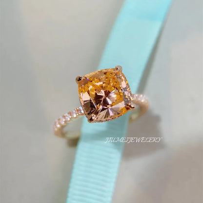 Anillo de Compromiso champagne