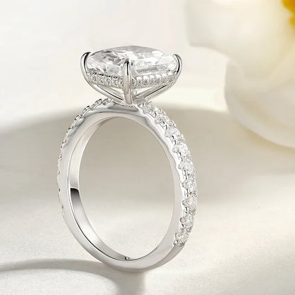 Anillos de compromiso corte Esmeralda/Radiante 4CT