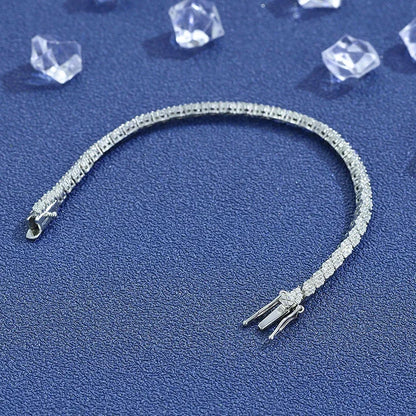 Pulsera tennis de moissanita diseño oval No.2