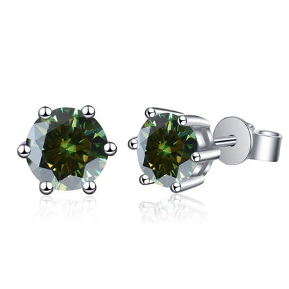 Pendientes de moissanita de 1ct-6ct, 21 colores
