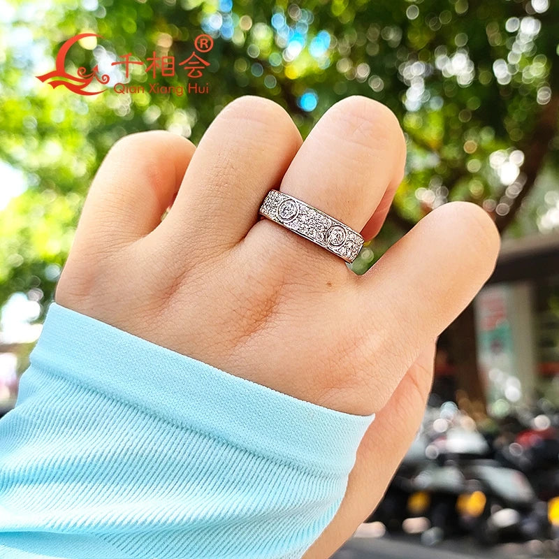 Anillo love de moissanita