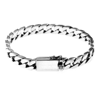 Cadena cubana de plata 925