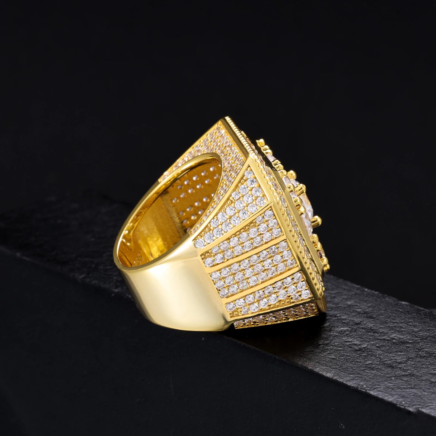 Anillo de meñique moissanita