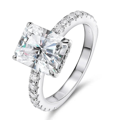 Anillos de compromiso corte Esmeralda/Radiante 4CT