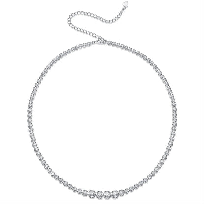 Collar de tenis de moissanita burbuja