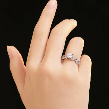 Anillo de compromiso moissanita 1CT