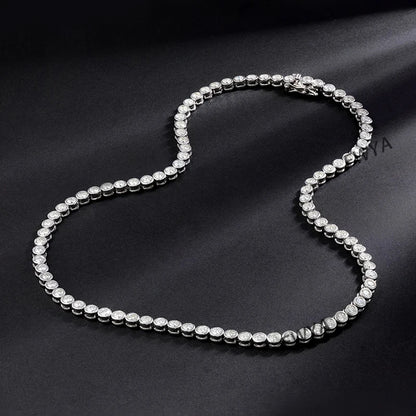 Collar burbuja de moissanita de 2/3 mm